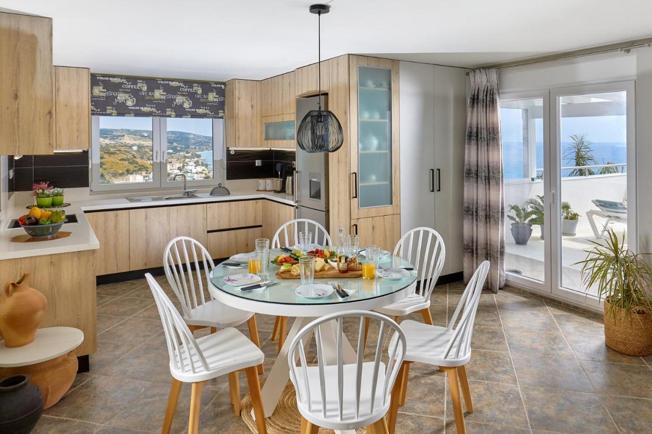 Breathtaking Sea View Flat In South Crete Apartment Keratokampos Exterior photo